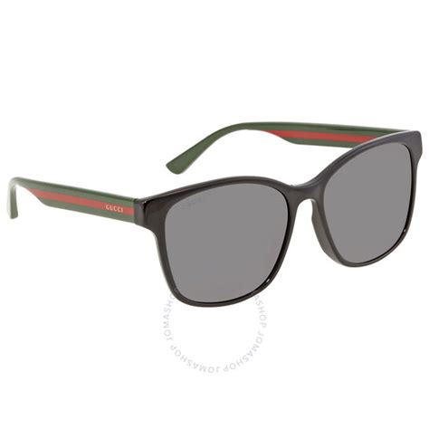 gucci gg0417sk001|Gucci Grey Rectangular Unisex Sunglasses GG0417SK 001 56.